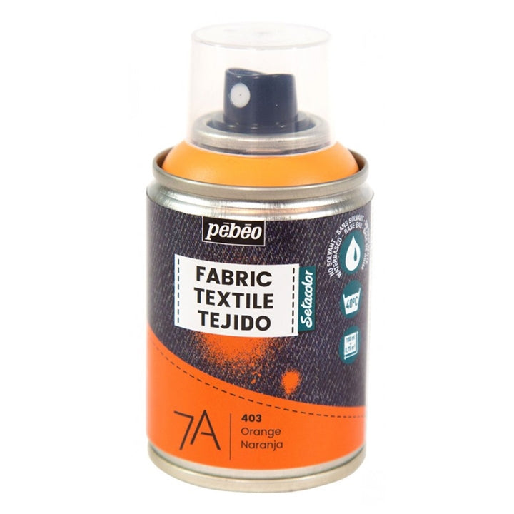 Pebeo 7A Textilspray 100 ml, in mehreren Schichten auf Textilien auftragbar.