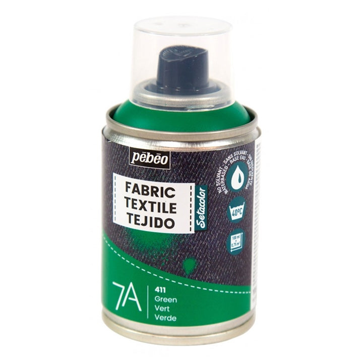 Pebeo 7A Textilspray 100 ml, in mehreren Schichten auf Textilien auftragbar.