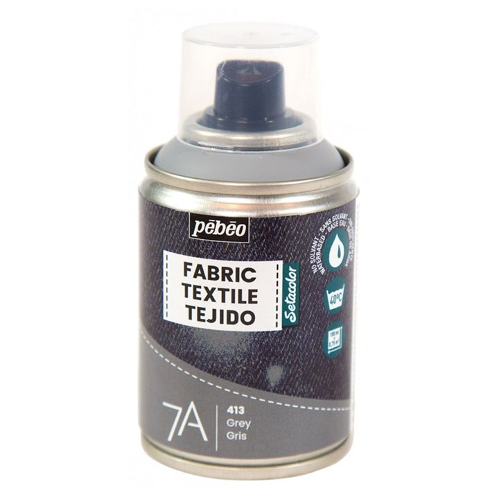 Pebeo 7A Textilspray 100 ml, in mehreren Schichten auf Textilien auftragbar.