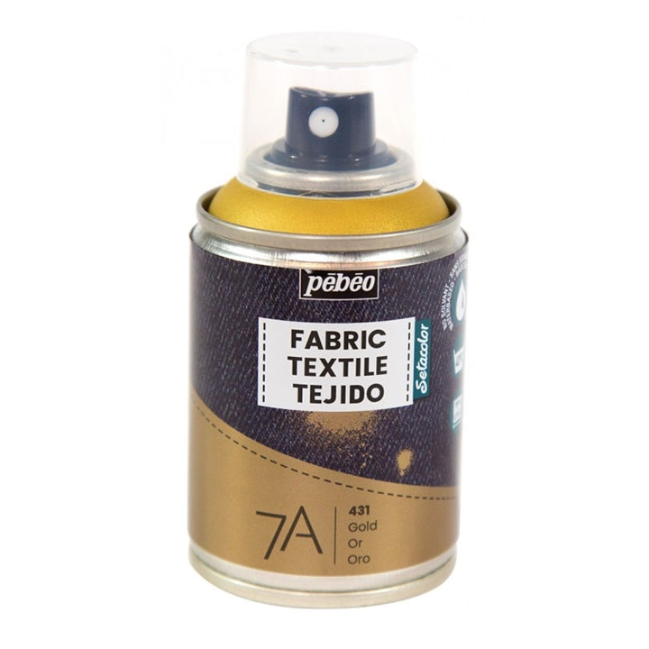 Pebeo 7A Textilspray 100 ml, in mehreren Schichten auf Textilien auftragbar.