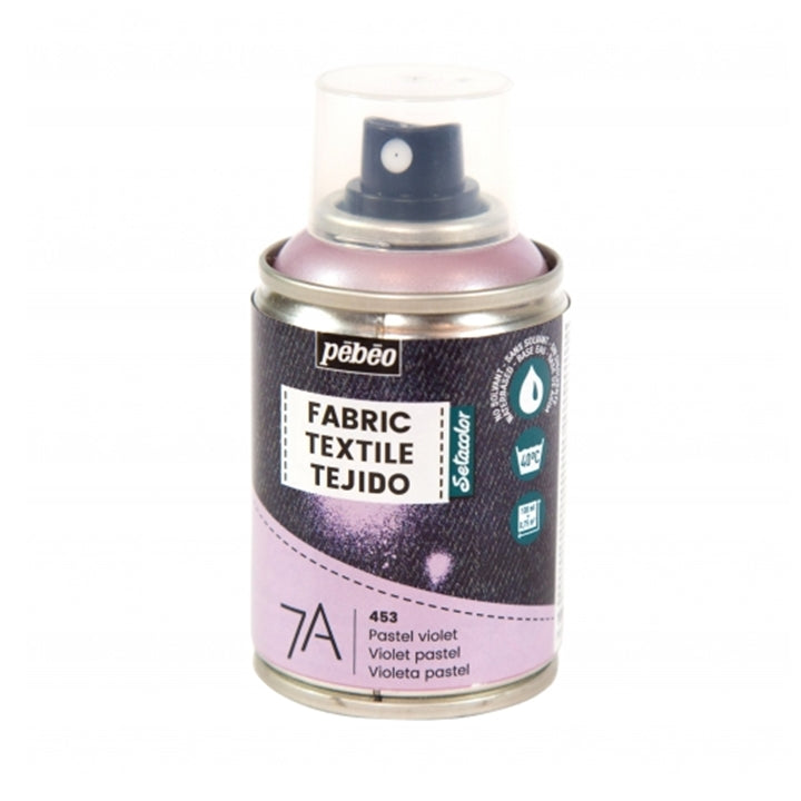Pebeo 7A Textilspray 100 ml, in mehreren Schichten auf Textilien auftragbar.