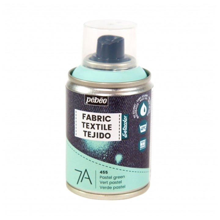 Pebeo 7A Textilspray 100 ml, in mehreren Schichten auf Textilien auftragbar.