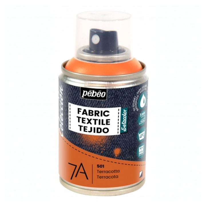 Pebeo 7A Textilspray auf Wasserbasis für Stoffe aus Natur- und Kunstfasern.