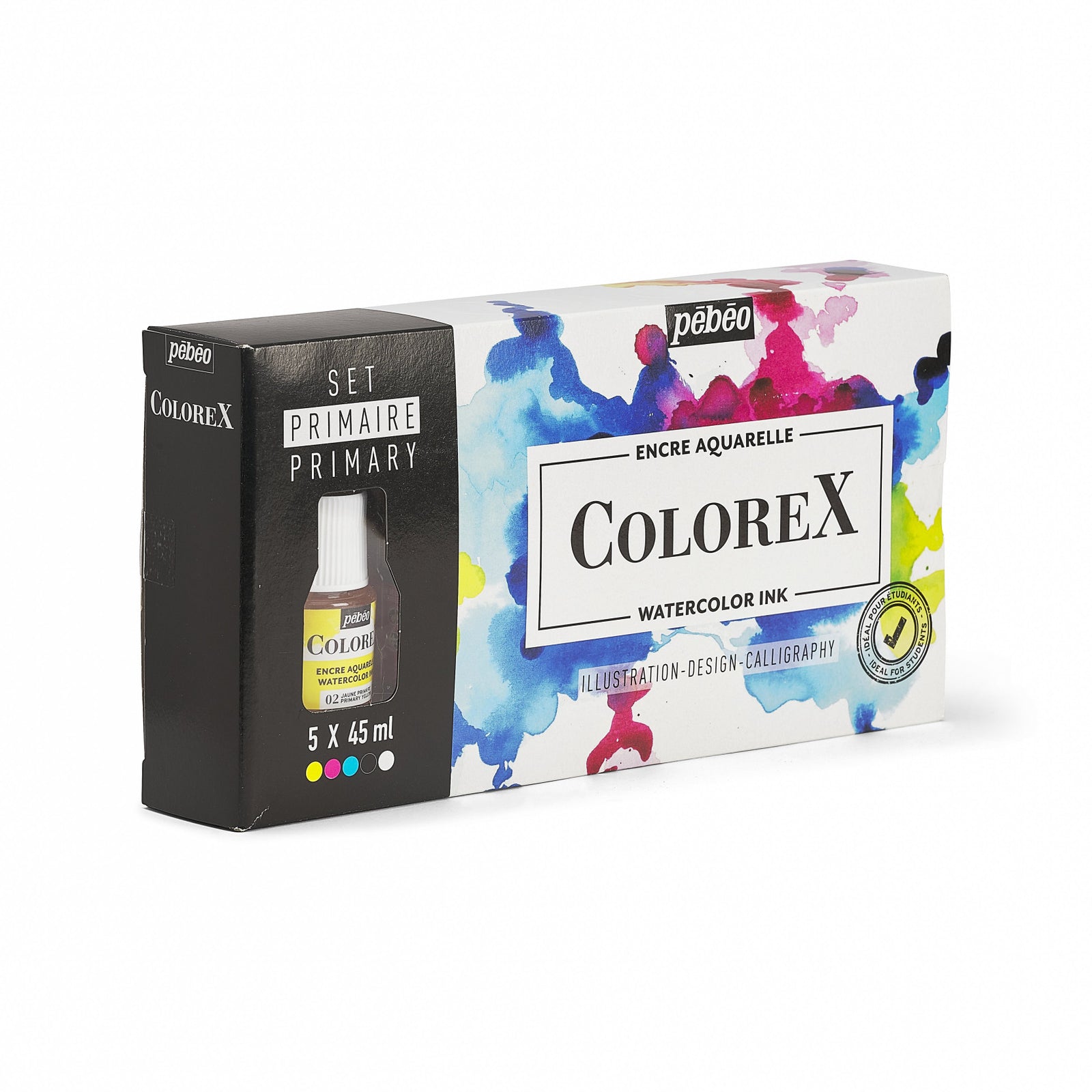 Pebeo Colorex Aquarelltinte Set 5 x 45 ml