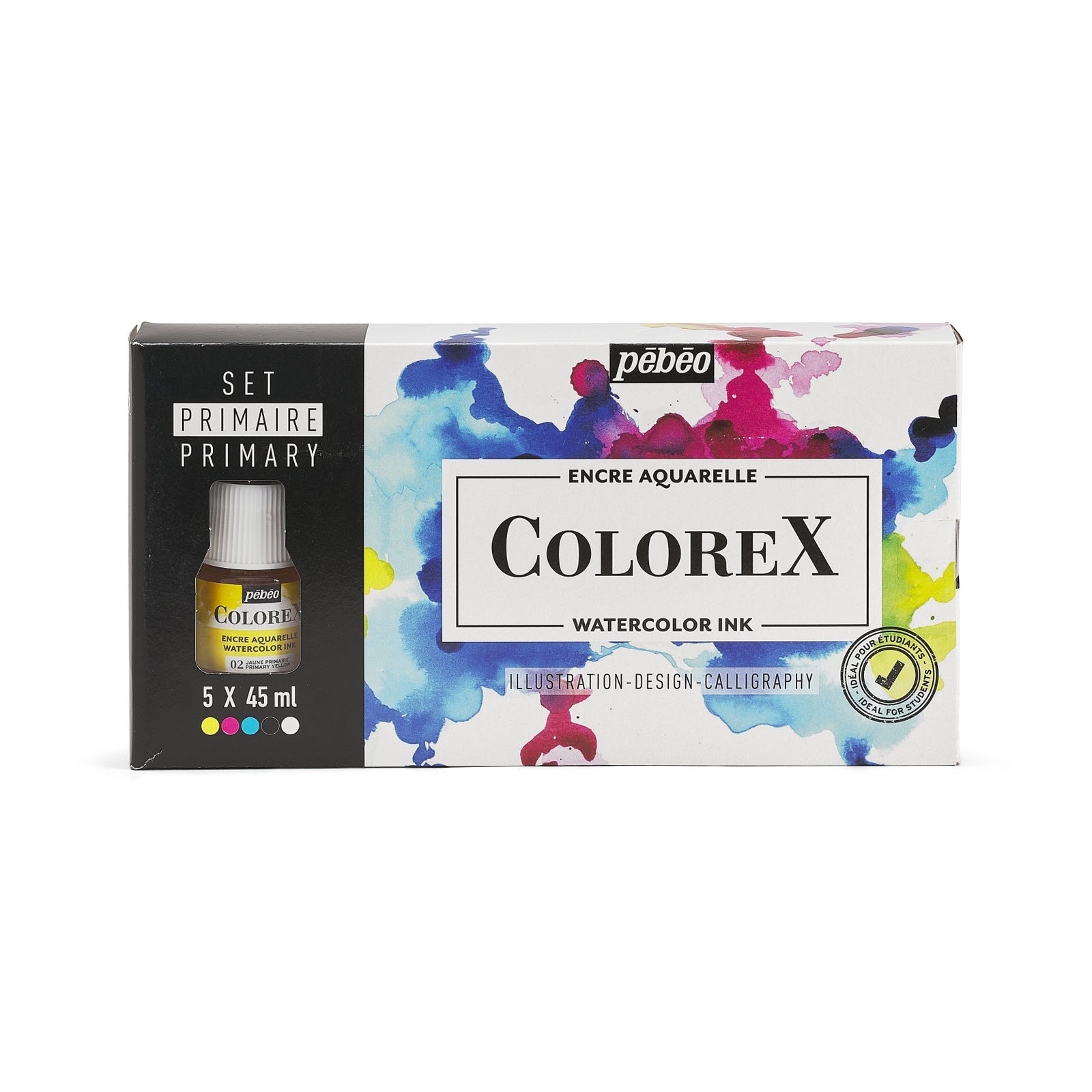 Pebeo Colorex Aquarelltinte Set 5 x 45 ml