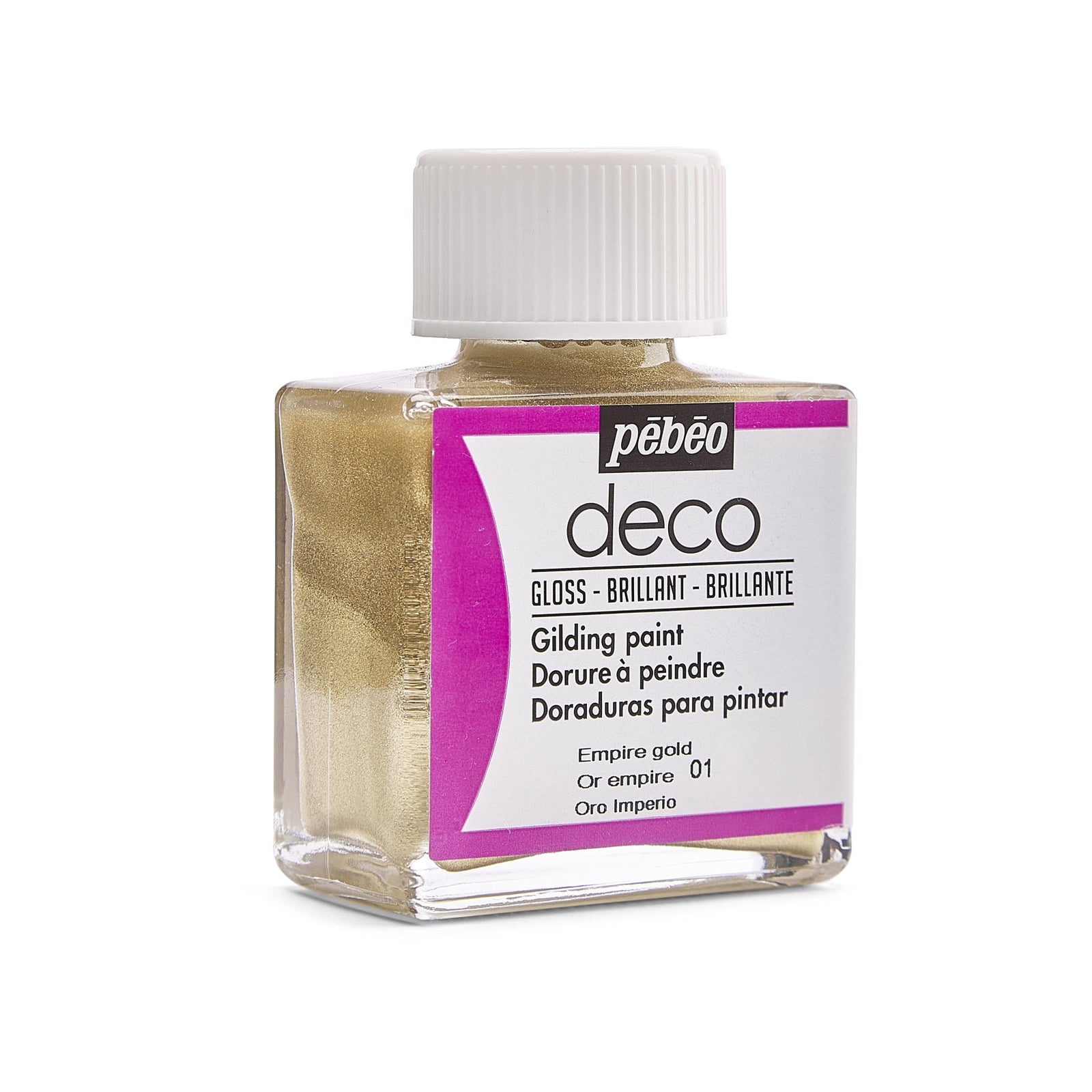 Dekorative Acrylfarbe Pebeo Deco glänzend 75 ml - Gold