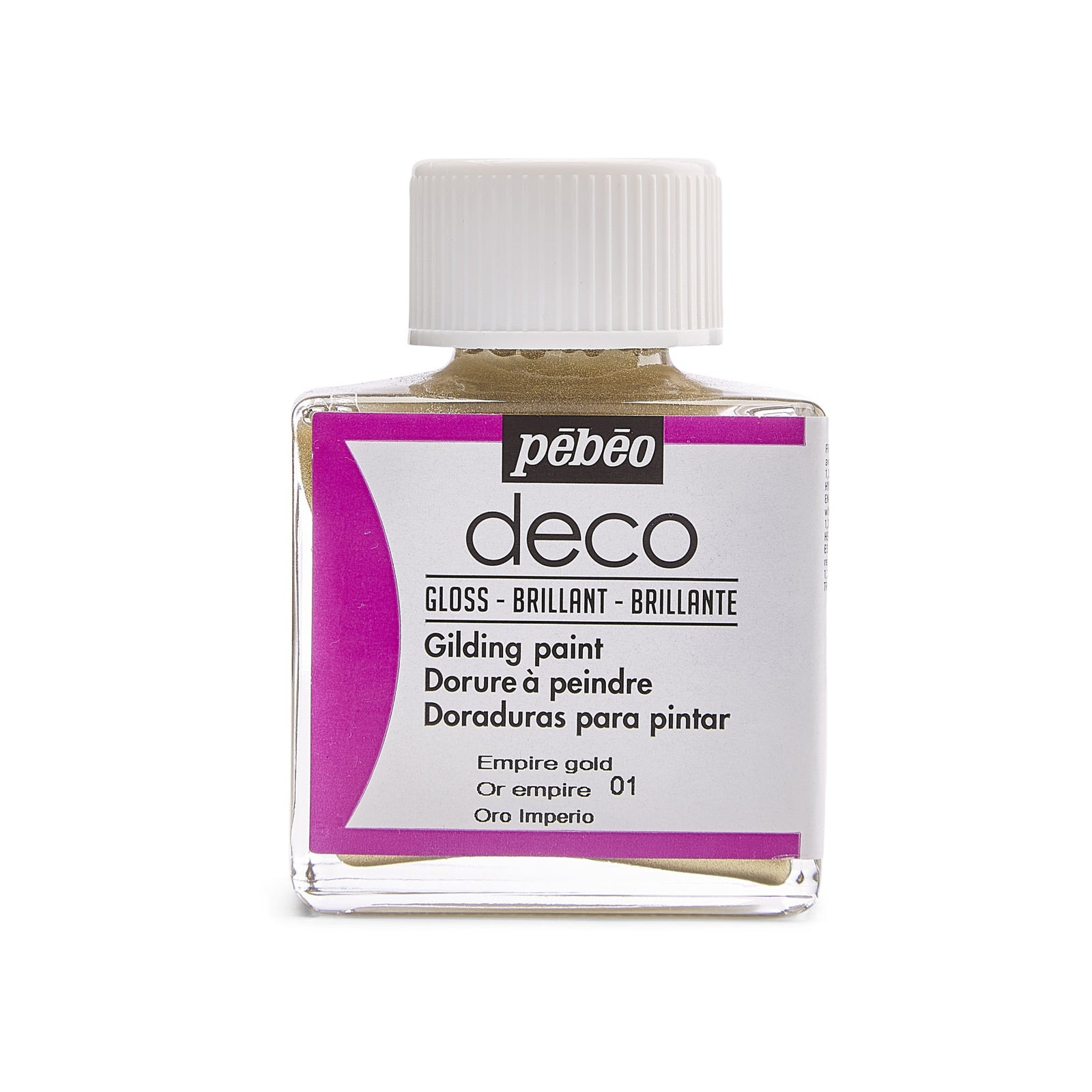 Dekorative Acrylfarbe Pebeo Deco glänzend 75 ml - Gold