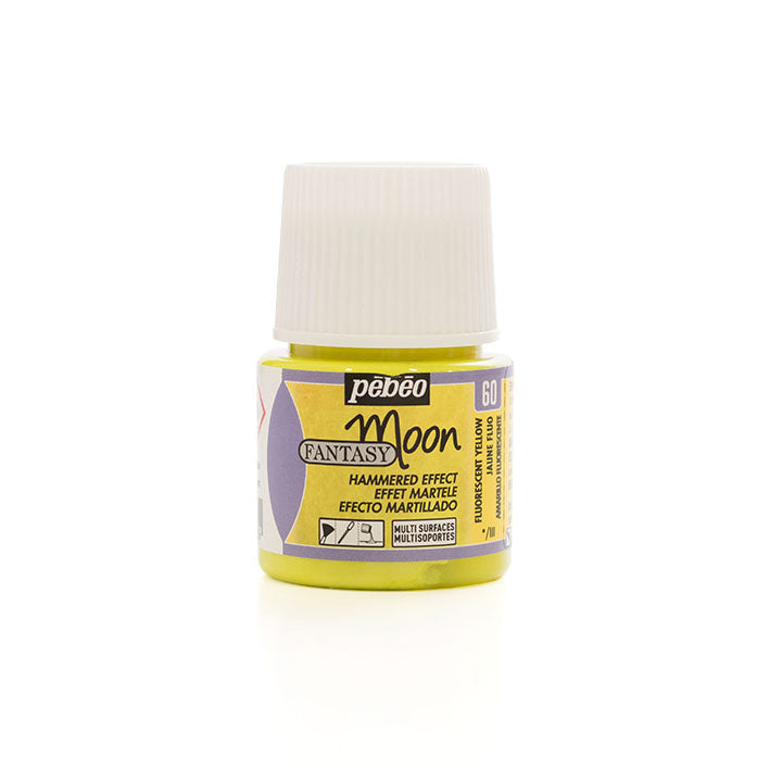 Pebeo Fantasy Moon Effektfarbe 45 ml – Fluorescent Gelb
