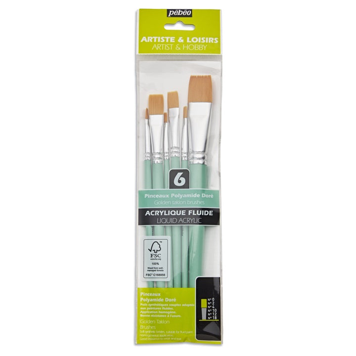 Pebeo Golden Taklon Pinsel Set — Bild 3