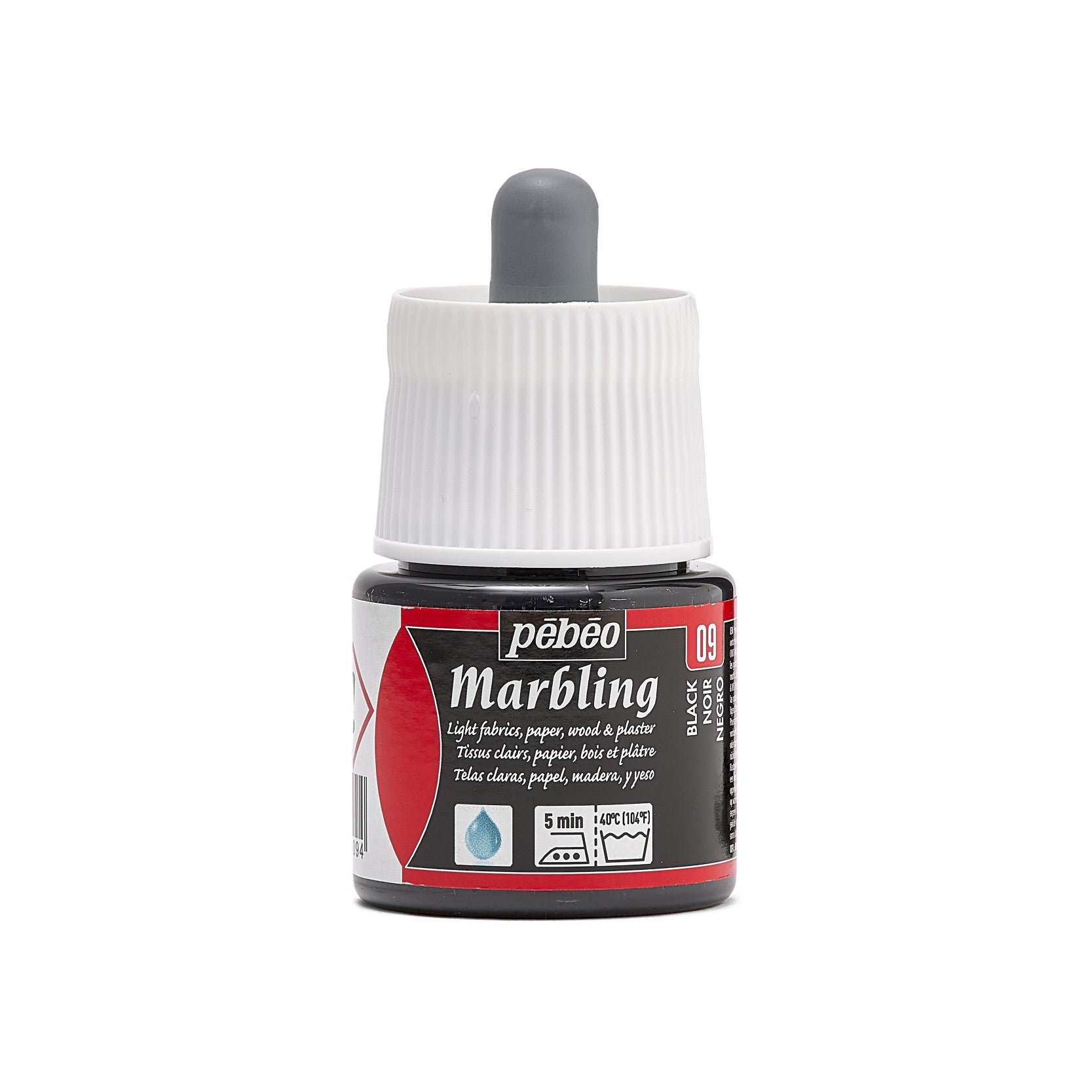 Pebeo Marbling Marmorierfarbe 45 ml – Schwarz