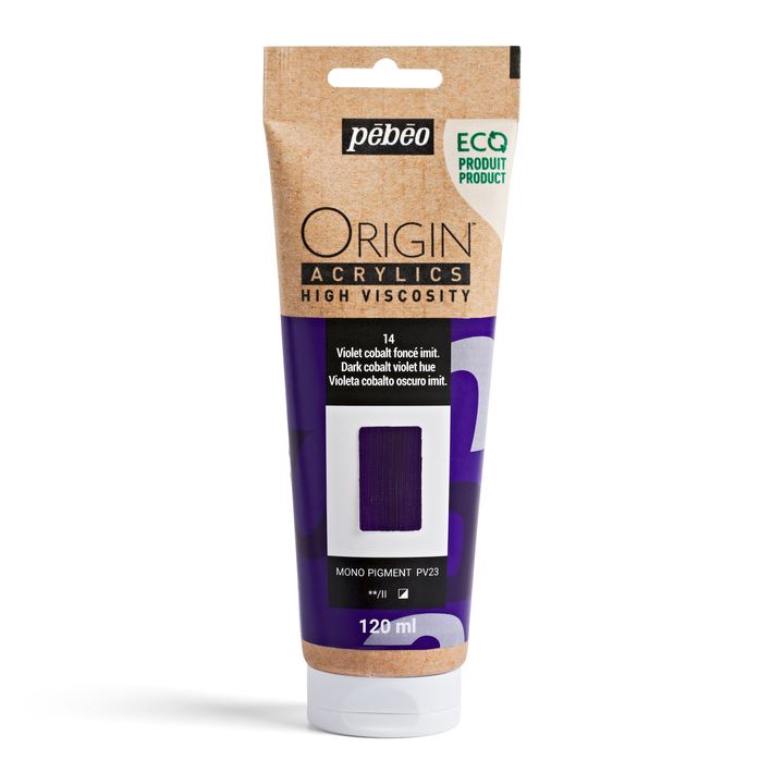 Pebeo ORIGIN Acrylfarbe 120 ml – dunkel Kobalt Violett hue