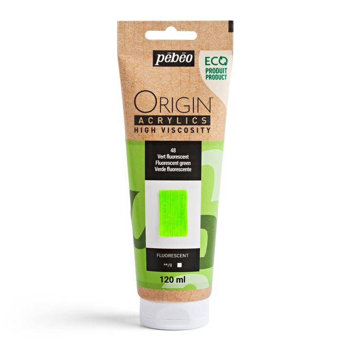 Pebeo ORIGIN Acrylfarbe 120 ml – fluorescent Grün