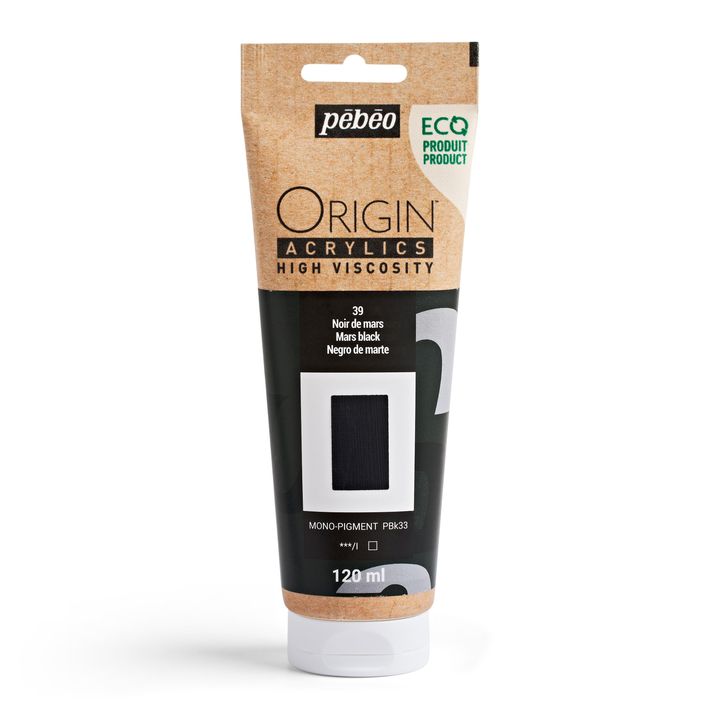 Pebeo ORIGIN Acrylfarbe 120 ml – mars schwarz