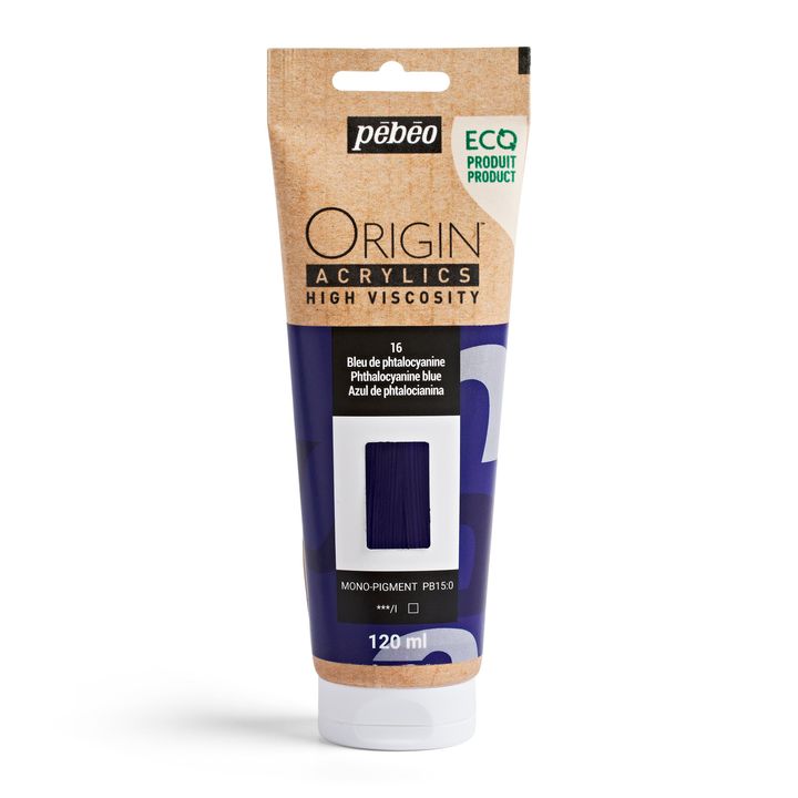 Pebeo ORIGIN Acrylfarbe 120 ml – phthalocyanine Blau