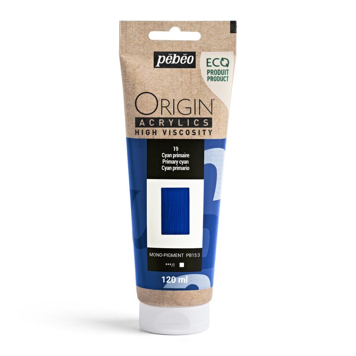 Pebeo ORIGIN Acrylfarbe 120 ml – primary cyan
