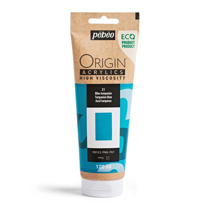Pebeo ORIGIN Acrylfarbe 120 ml – Türkis Blau