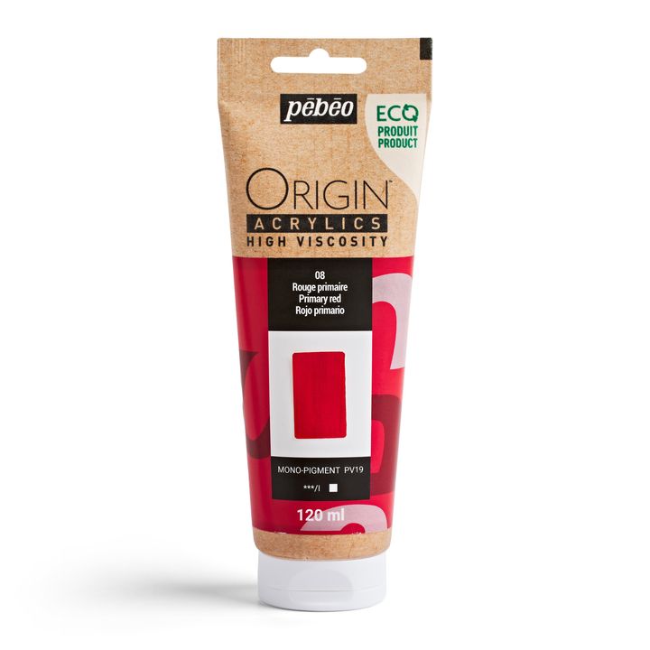 Pebeo ORIGIN Acrylfarbe 120 ml – Basisrot