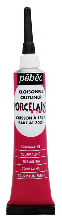 Pebeo Porcelaine 150 Relief-Konturenfarbe für Porzellan 20 ml – Turmalinrot