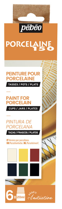 PEBEO Porcelaine 150 Porzellanfarben-Set 6 x 20 ml