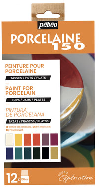 Pebeo Porcelaine 150 Porzellanfarben-Set 12 x 20 ml Exploration 1