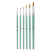 PÉBÉO Rundpinsel-Set für Acrylfarben – 6-tlg.