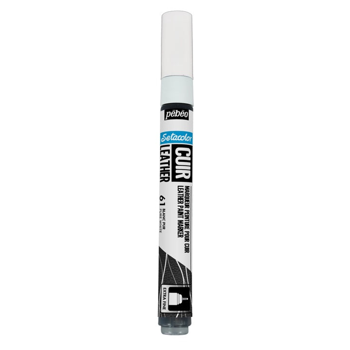 Pebeo Setacolor Leder-Marker extra fein – reinweiß