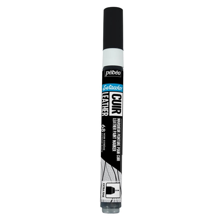 Pebeo Setacolor Leder-Marker extra fein – extremes Schwarz