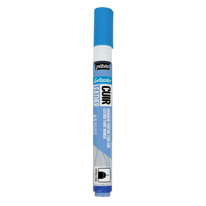 Pebeo Setacolor Leder-Marker extra fein – eisblau