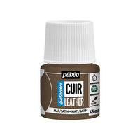 Pebeo Setacolor Lederfarbe matt/satin 45 ml – espresso Braun
