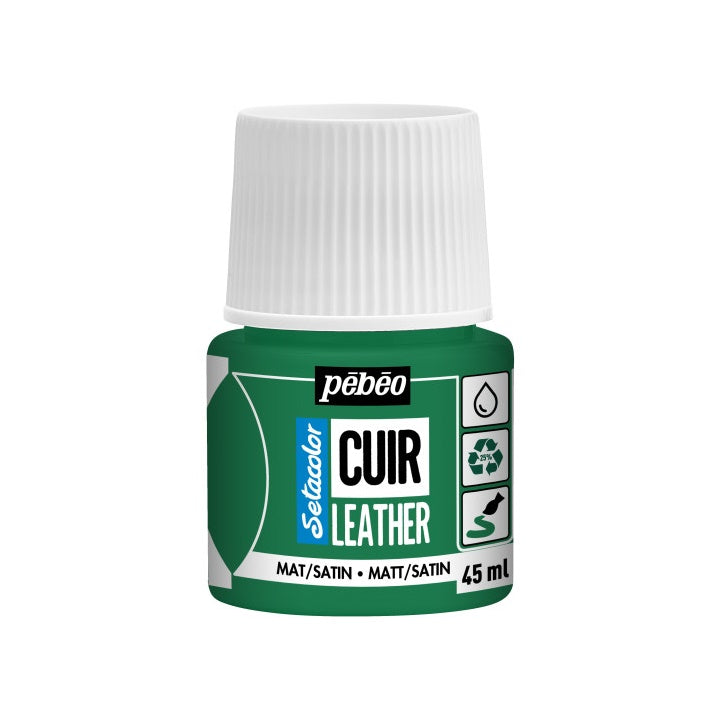 Pebeo Setacolor Lederfarbe matt/satin 45 ml – Kaktusgrün