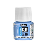 Pebeo Setacolor Lederfarbe matt/satin 45 ml – eisblau