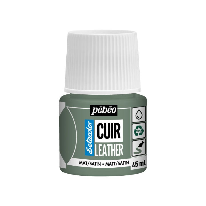 Pebeo Setacolor Lederfarbe matt/satin 45 ml – matcha Grün