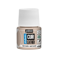Pebeo Setacolor Lederfarbe matt/satin 45 ml – graubraun