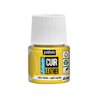Pebeo Setacolor Lederfarbe matt/satin 45 ml – lebhaftes Gelb