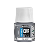 Pebeo Setacolor Lederfarbe mit Effekt 45 ml – metalická Silber