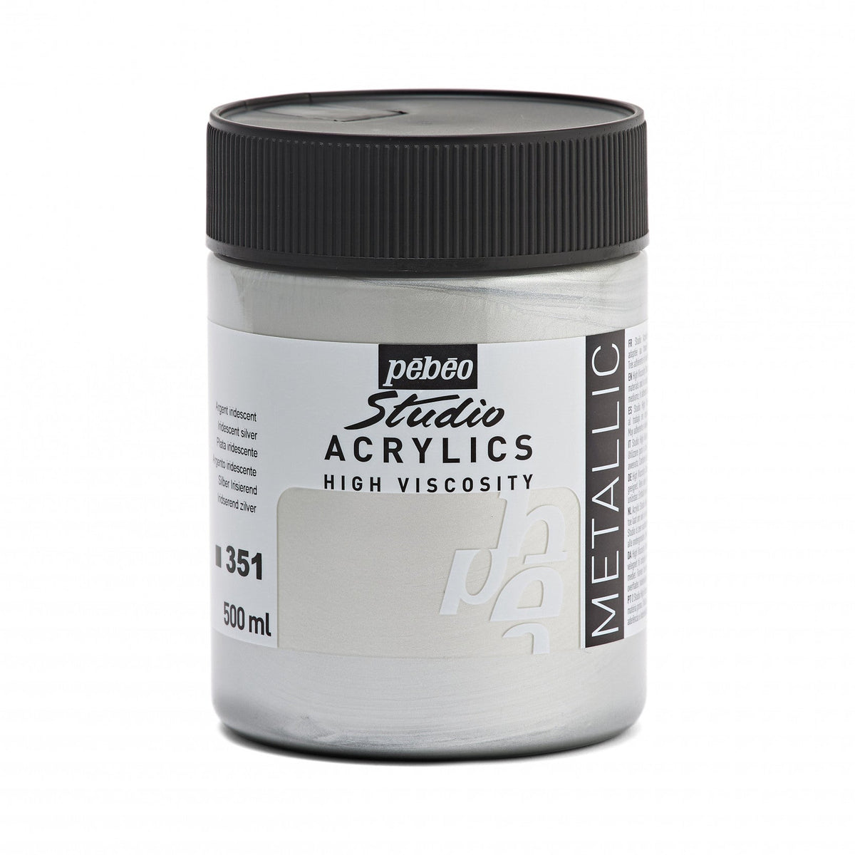 Pebeo Studio Acrylfarbe 500 ml – Silber