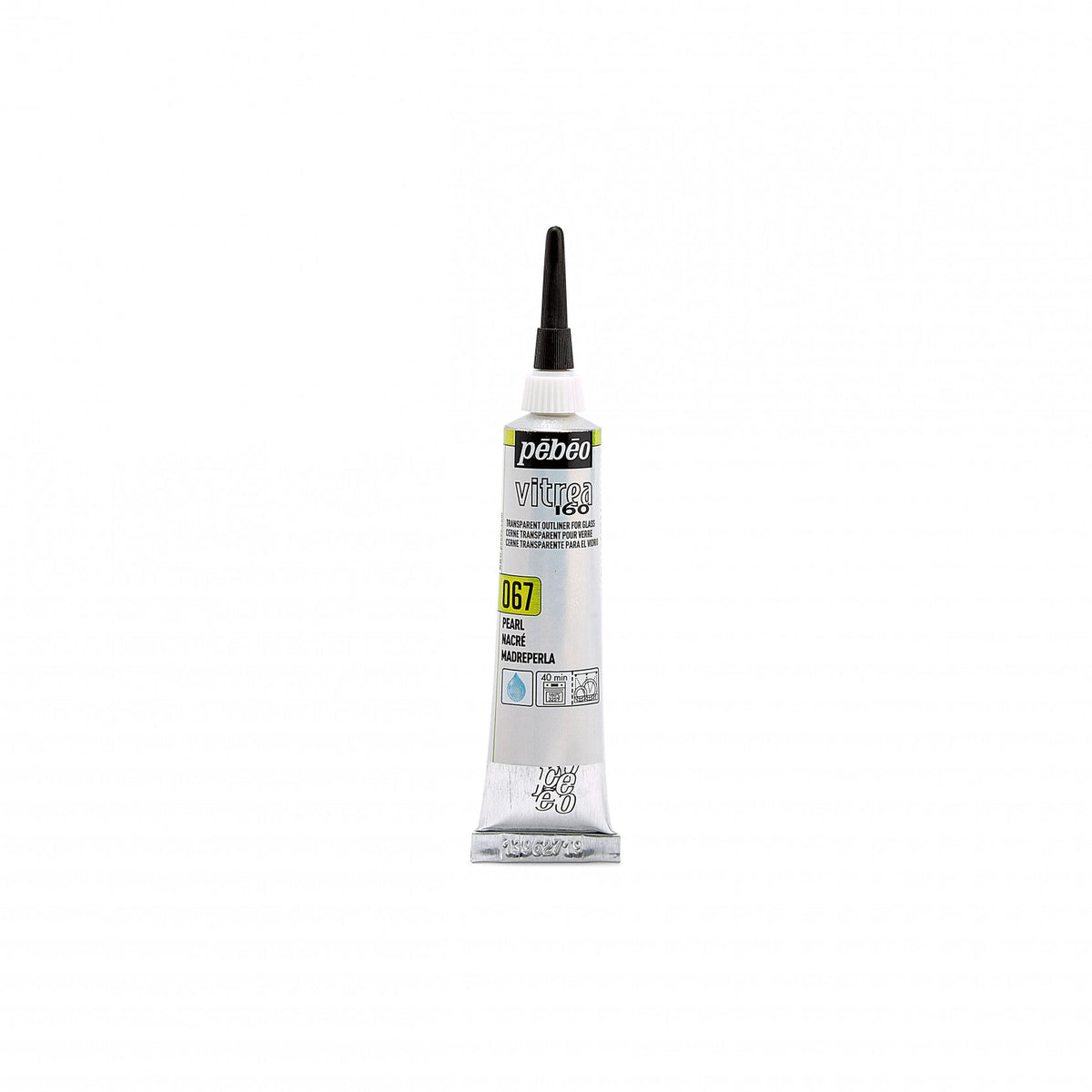 Pebeo Vitrea 160 Glas-Konturenfarbe 20 ml – Perle