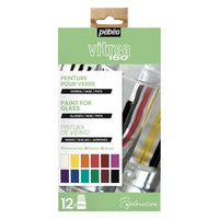 PEBEO Vitrea 160 Glasfarben-Set 12 x 20 ml
