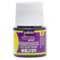 Glasmalfarbe Pebeo Vitrea 160 glänzend 45 ml – Amaranthrot
