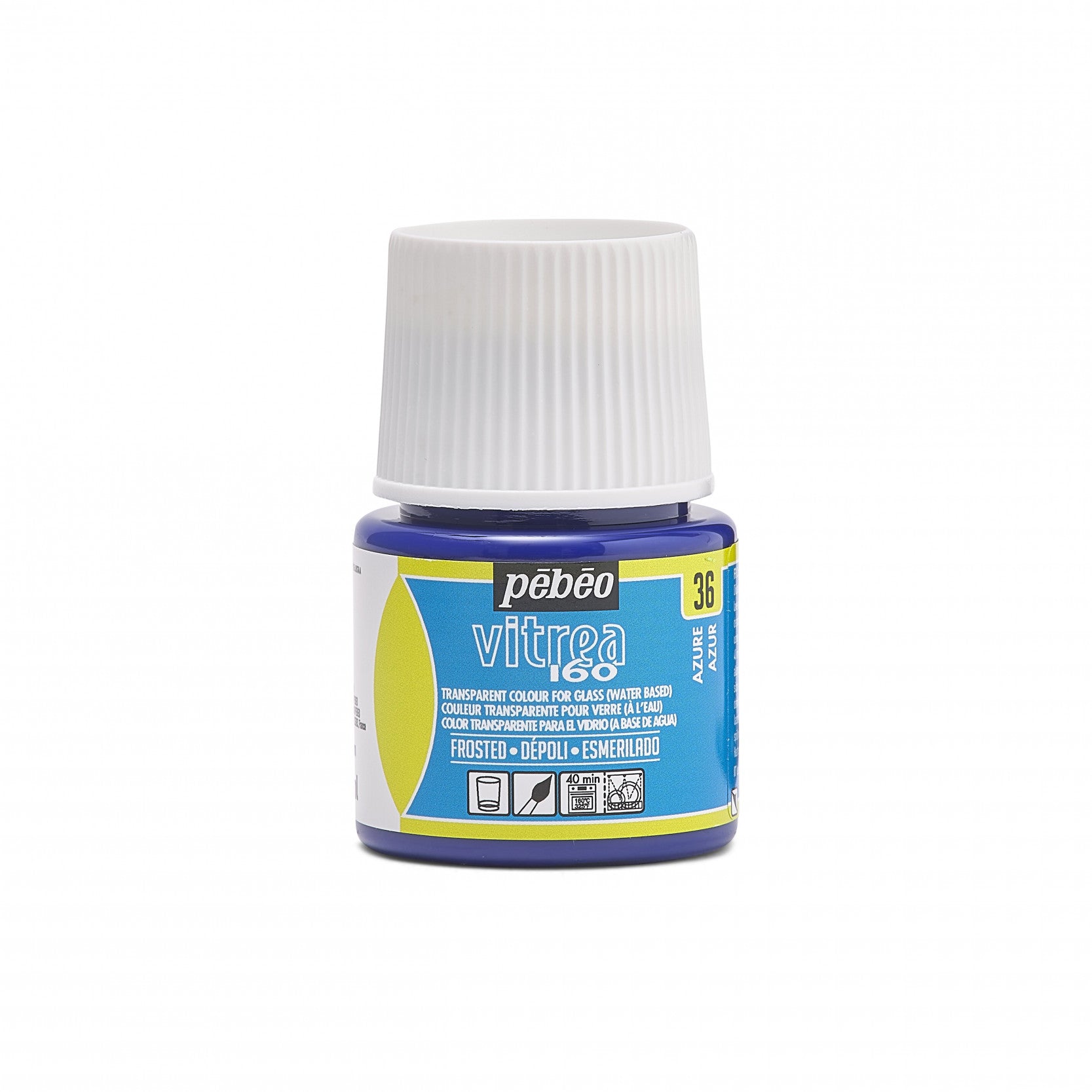 Pebeo Vitrea 160 Glasmalfarbe 45 ml – Azurblau