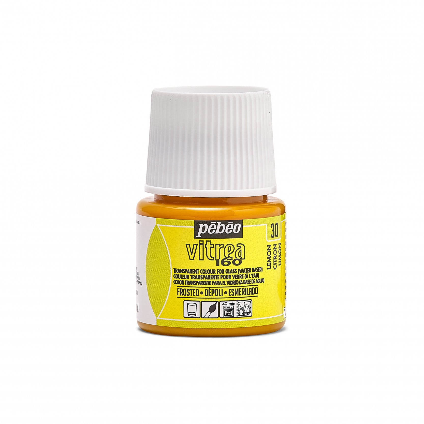 Pebeo Vitrea 160 Glasmalfarbe 45 ml – Zitronengelb