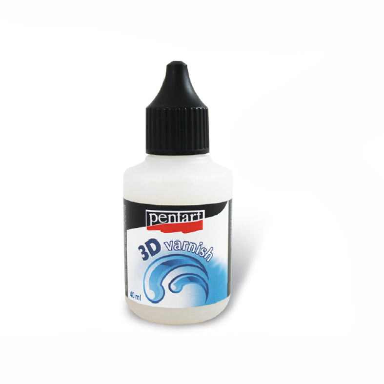 Pentart 3D-Lack, 40 ml, zur Erzeugung von plastischen Effekten auf verschiedenen Oberflächen.