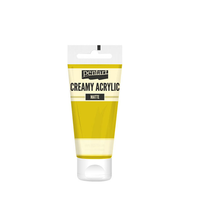 Pentart cremige Acrylfarbe matt 60 ml – Gelb