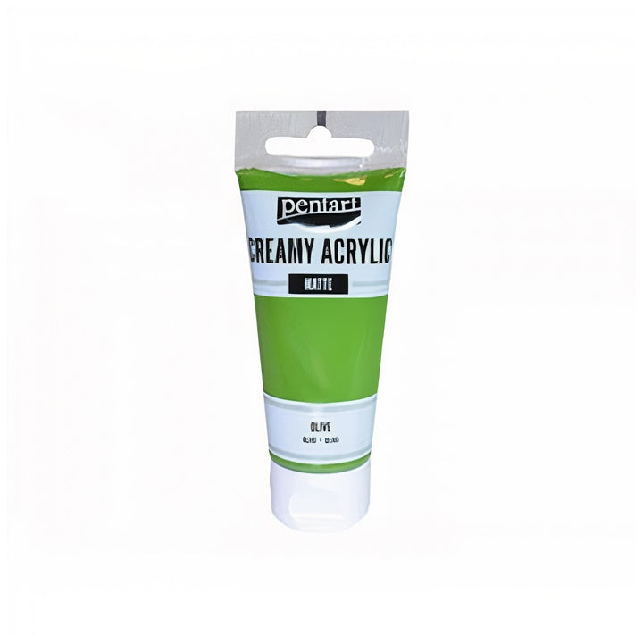 Pentart cremige Acrylfarbe matt 60 ml – oliv
