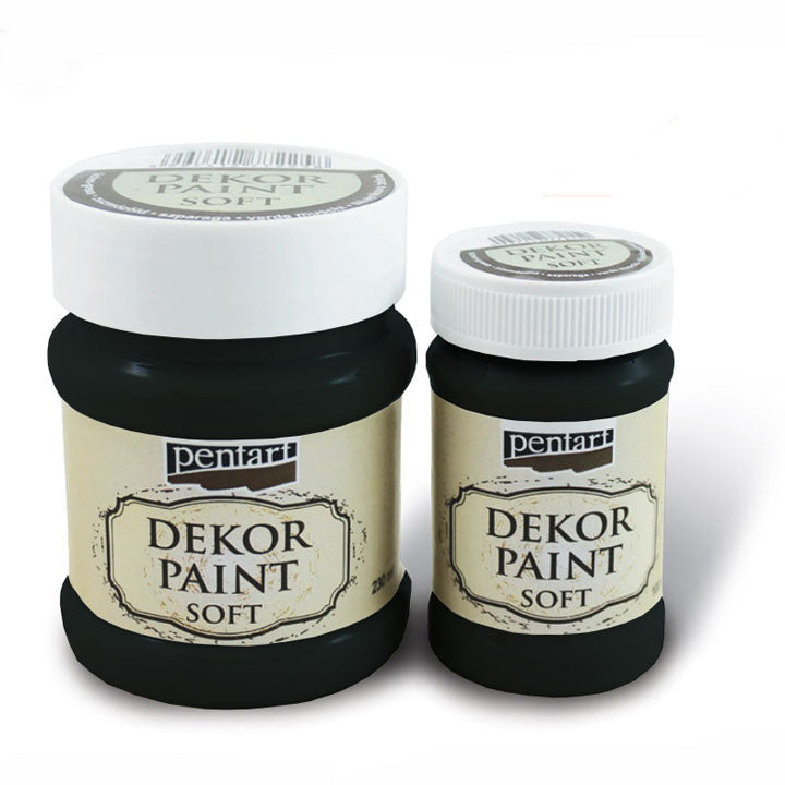 PENTART Dekofarbe Soft 100 ml – 21481 - schwarz