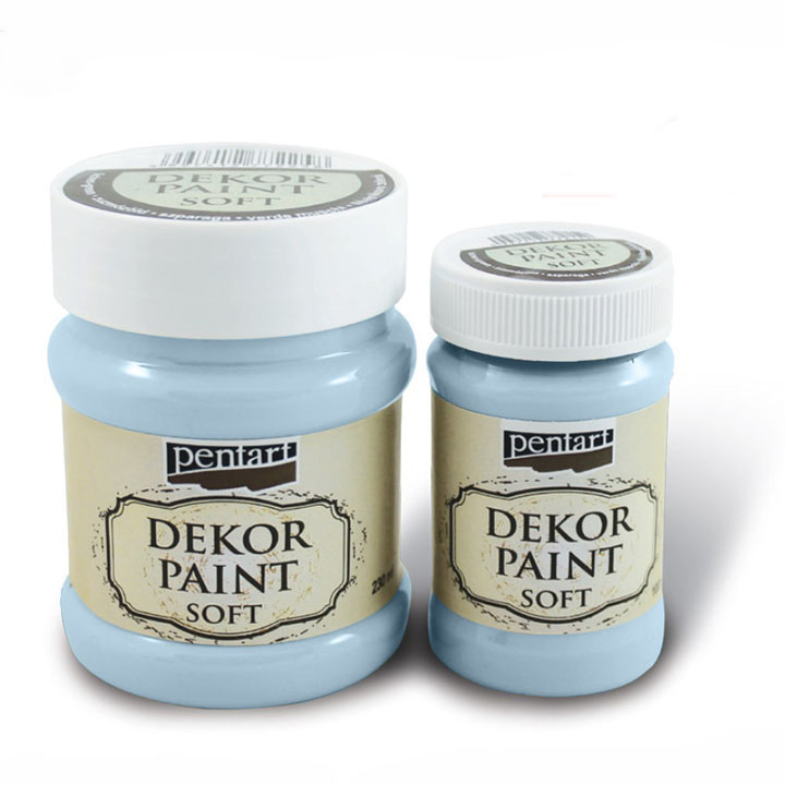 PENTART Dekofarbe Soft 100 ml – 21636 - ice-Blau