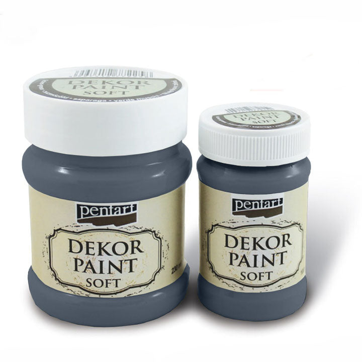 PENTART Dekofarbe Soft 100 ml – 21641 - Graphit Grau