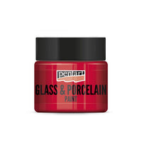 PENTART Glas- und Porzellanfarbe - 30 ml – 21337 - rot