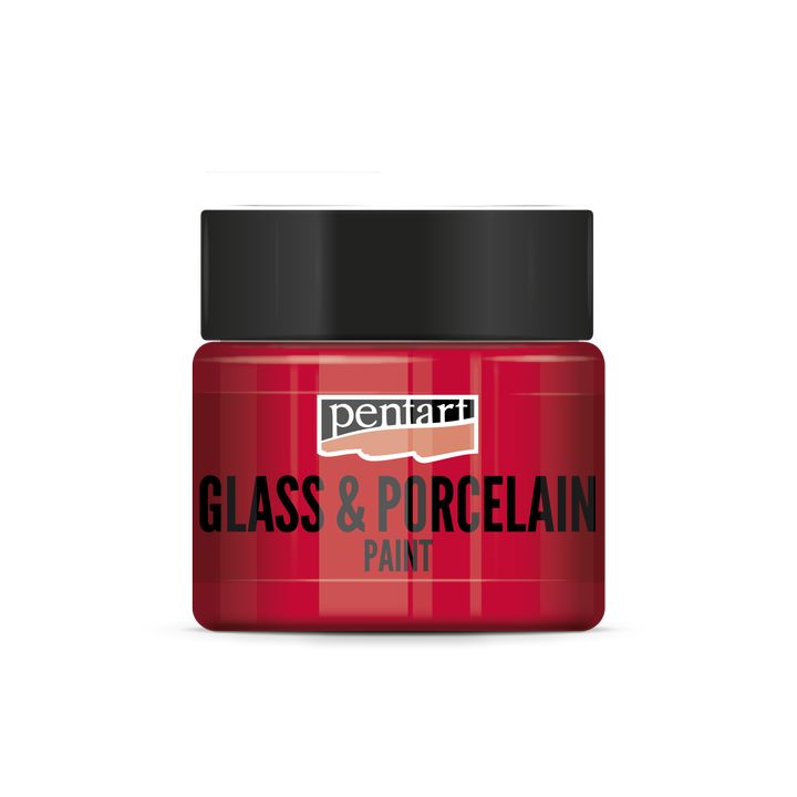 PENTART Glas- und Porzellanfarbe - 30 ml – 21337 - rot