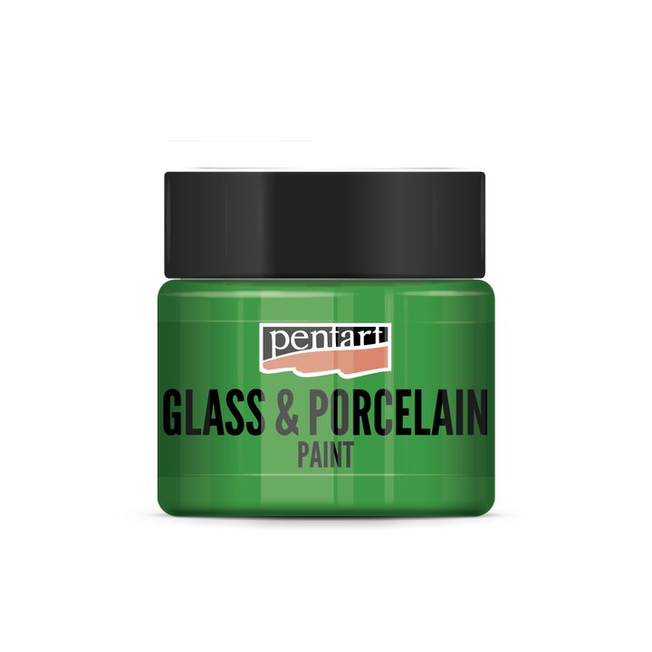PENTART Glas- und Porzellanfarbe - 30 ml – 21341 - Apfelgrün
